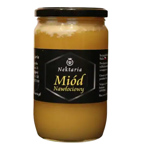 Naturalny miód nawłociowy 100% ekologiczny, zdrowy produkt pszczelarski.