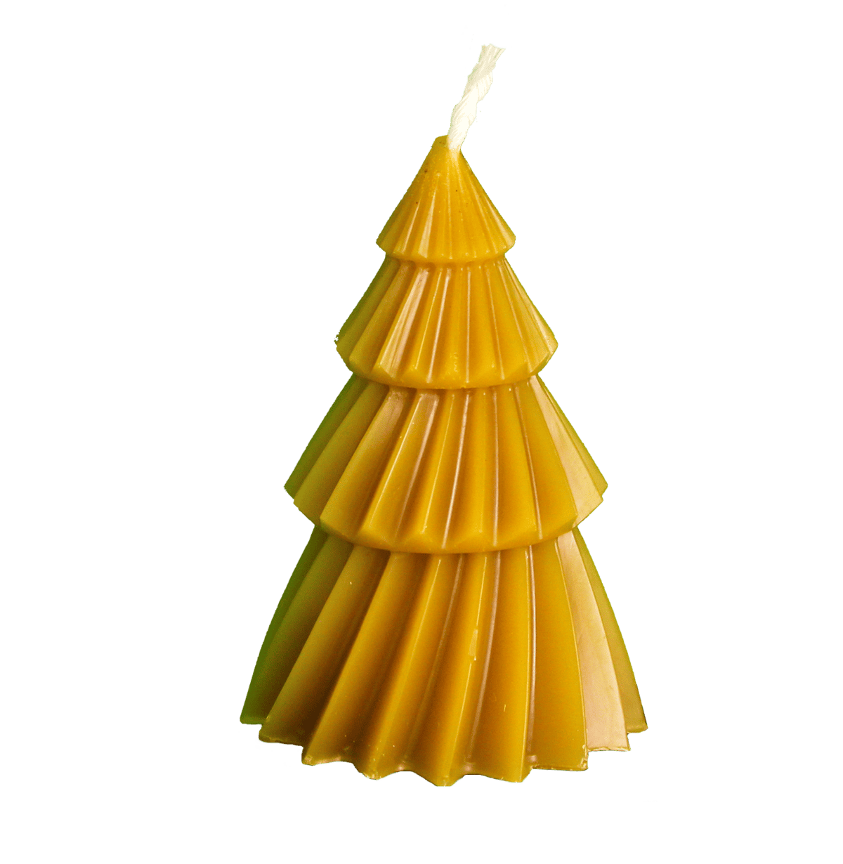 Naturalne świece w kształt choinki z wosku pszczelego, ekologiczne i ręcznie robione.