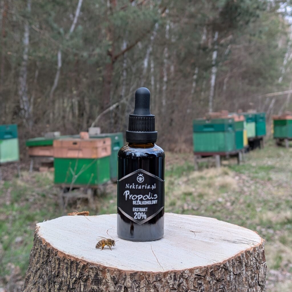 Krople propolisowe bezalkoholowe 20% 50ml Pasieka Nektaria z Roztocza