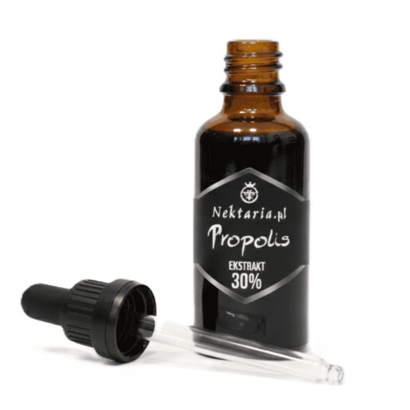 propolis ekstrakt 30% 1 Nektaria30 Propolis 30% ekstrakt naturalny, zdrowotny produkt pszczeli z pasieki Nektaria.pl.