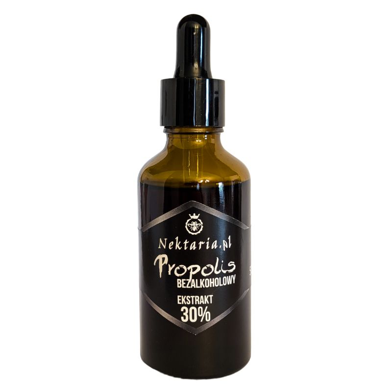 Krople Propolisowe Bezalkoholowe 30% Ekstrakt Propolis 50ml Pasieka Nektaria z Roztocza