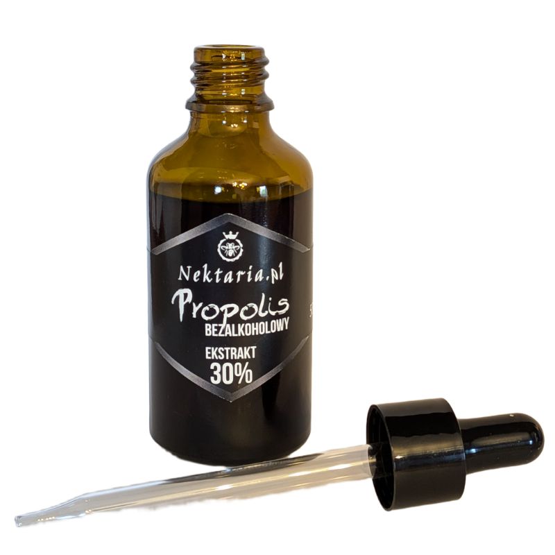 Krople Propolisowe Bezalkoholowe 30% Ekstrakt Propolis 50ml Pasieka Nektaria z Roztocza