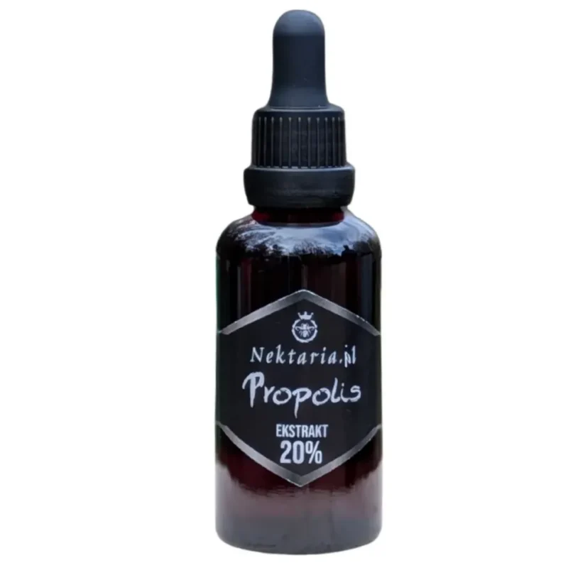 Nalewka z propolisu 20% ekstrakt 50ml krople propolisowe Pasieka Nektaria