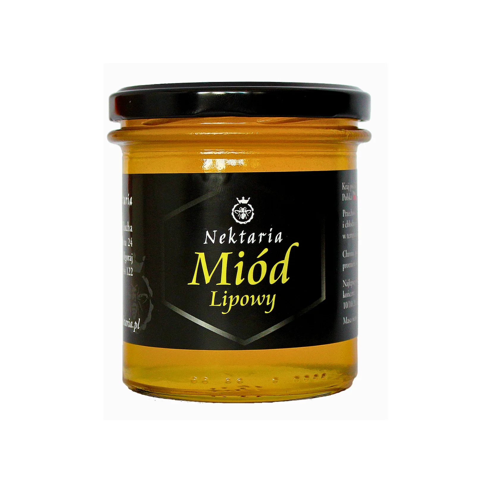 Aromatyczny miód lipowy 450g z pasieki nektaria