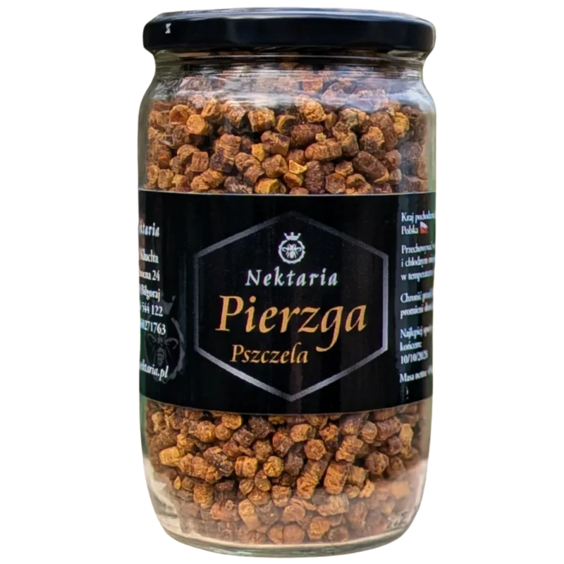 Naturalna pierzga pszczela suszona 450g z pasieki nektaria