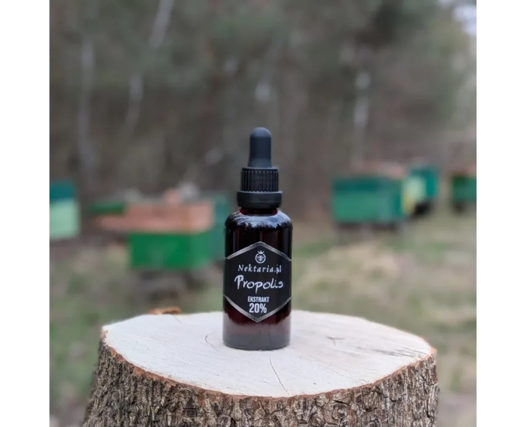 Krople Propolisowe 20% Nalewka Bezalkoholowa Ekstrakt Propolis 50ml Nektaria